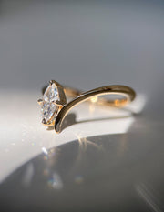 0.50 -1.50 CT Marquise Shape Lab Grown Diamond Solitaire Engagement Ring