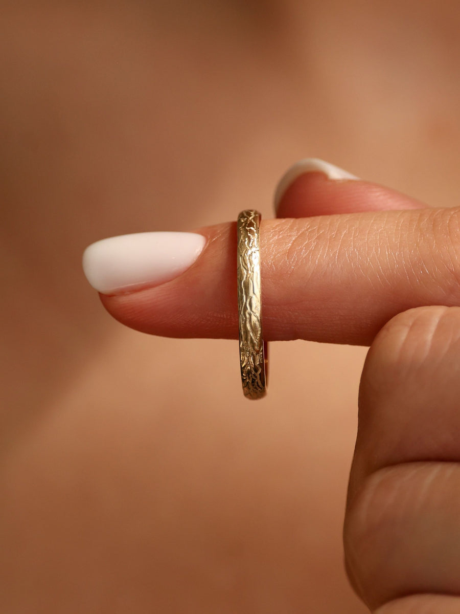 Textured Wedding Band