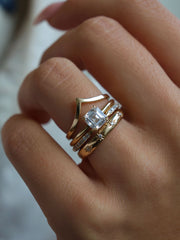 Plain Curved Wedding Band