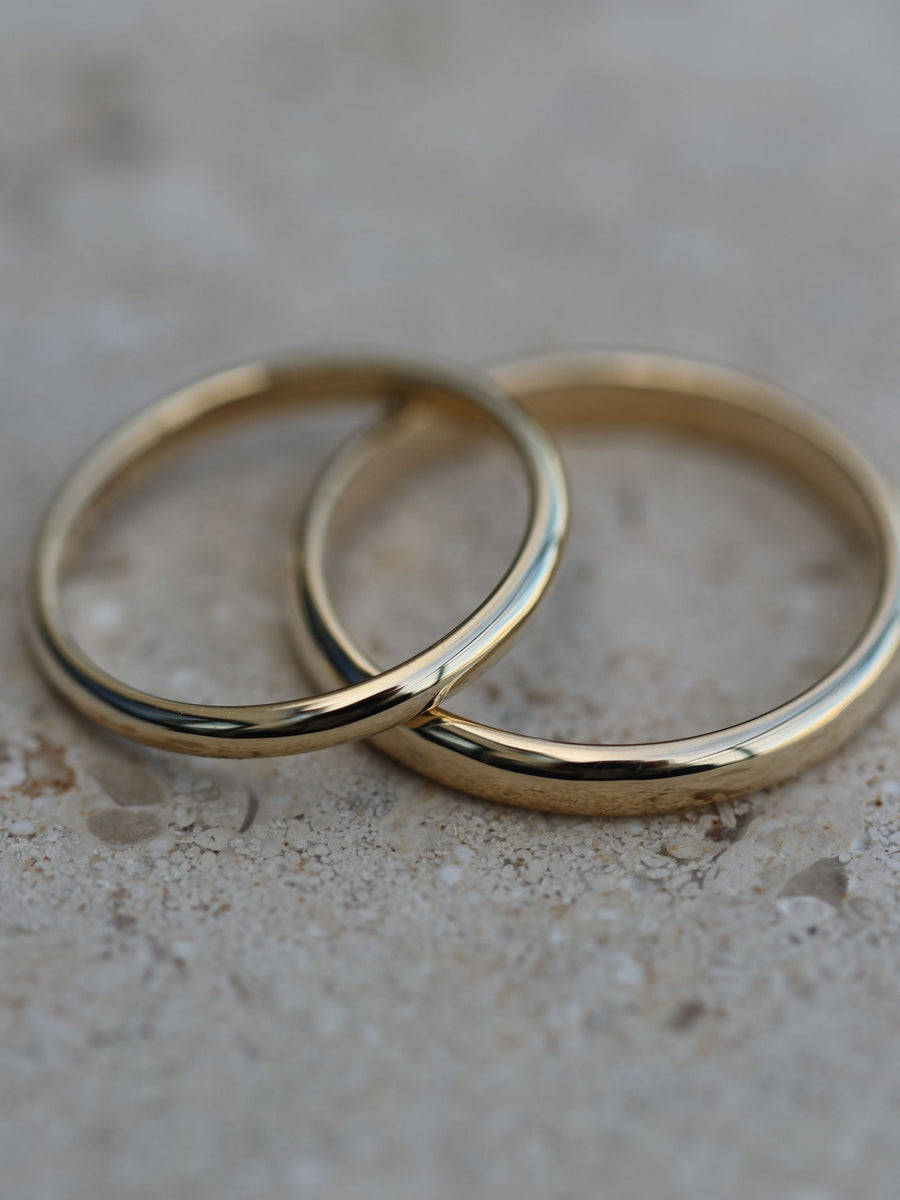 Plain Rounded Wedding Band