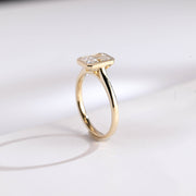 3.0 CT Radiant Cut Bezel Moissanite Engagement Ring