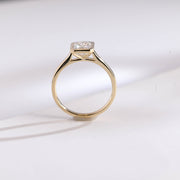 3.0 CT Radiant Cut Bezel Moissanite Engagement Ring