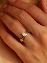 Cushion cut lab grown diamond solitaire engagement ring, 1.0 to 3.0 carats, set in a classic prong design on polished gold band