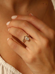 Oval cut lab grown diamond solitaire engagement ring, 1.0 to 3.0 carats, set in timeless prong design on polished gold band