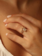 Oval cut lab grown diamond solitaire engagement ring, 1.0 to 3.0 carats, set in timeless prong design on polished gold band