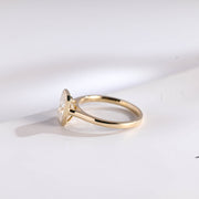 3.0 CT Radiant Cut Bezel Moissanite Engagement Ring