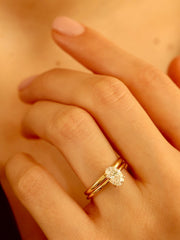 Oval cut lab grown diamond solitaire engagement ring, 1.0 to 3.0 carats, set in timeless prong design on polished gold band