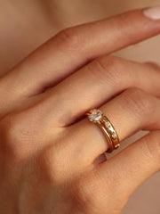 Oval cut lab grown diamond solitaire engagement ring, 0.50 to 2.50 carats, set in a classic prong design on polished gold band