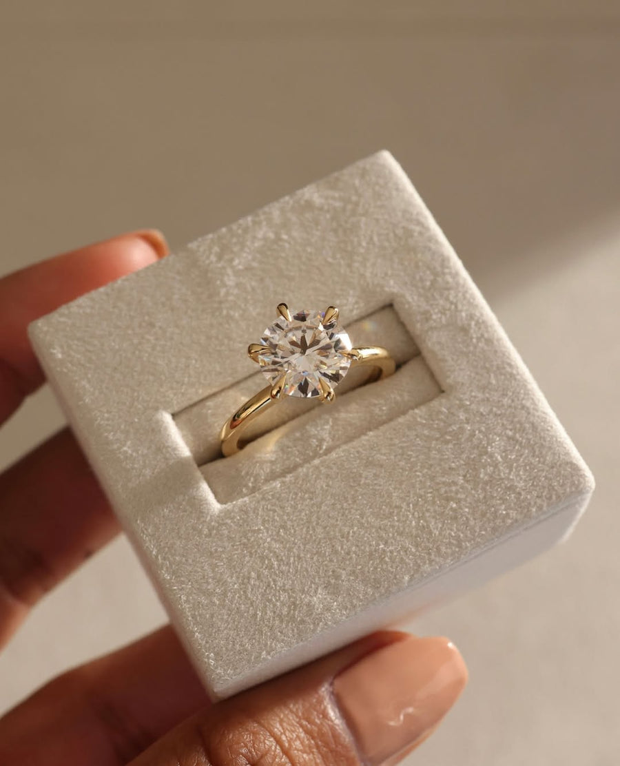 2.6 CT Round F/VS1⁠ ⁠ Lab Grown Diamond solitaire Style Engagement Ring