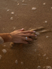 0.30 TCW Baguette Cut curved style Wedding Band