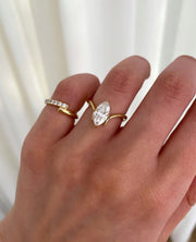 1.0 - 3.0 CT Marquise ⁠⁠ CVD Lab Grown Diamond  Solitaire Style Engagement Ring