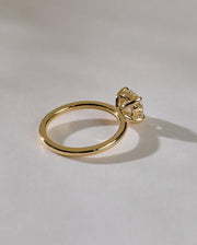 1.47 - 3.47 CT Round Lab Grown Diamond Solitaire Style Engagement Ring