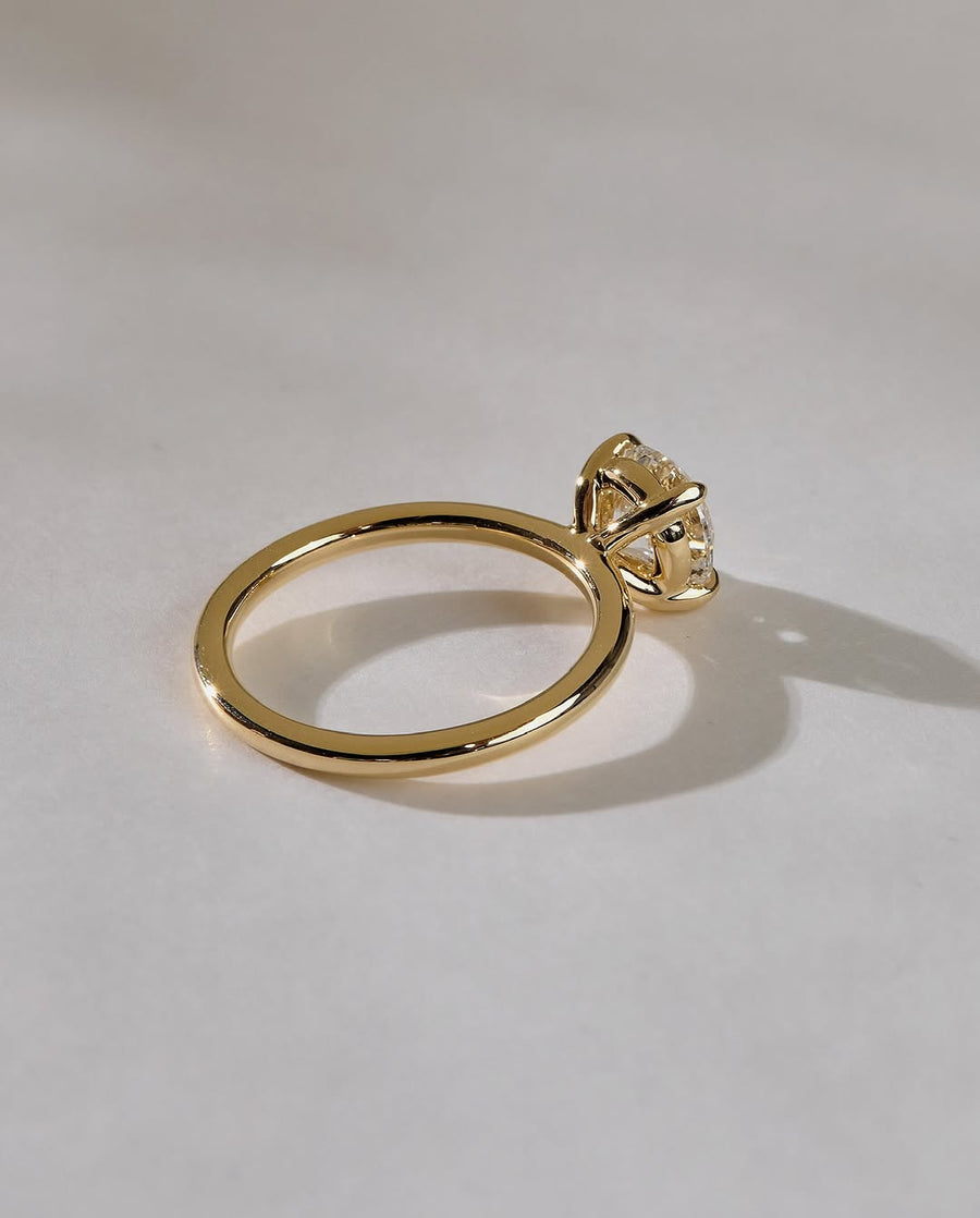 1.47 - 3.47 CT Round Lab Grown Diamond Solitaire Style Engagement Ring