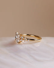 1.50-3.50 CT Elongated Cushion⁠ Lab Grown Diamond cluster Style Engagement Ring