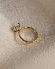 1.82-3.82 CT Cushion Lab Grown Diamond Hidden Halo Style Engagement Ring