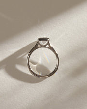 1.50 - 3.50 CT Emerald  Lab Grown Diamond Bezel Style Engagement Ring