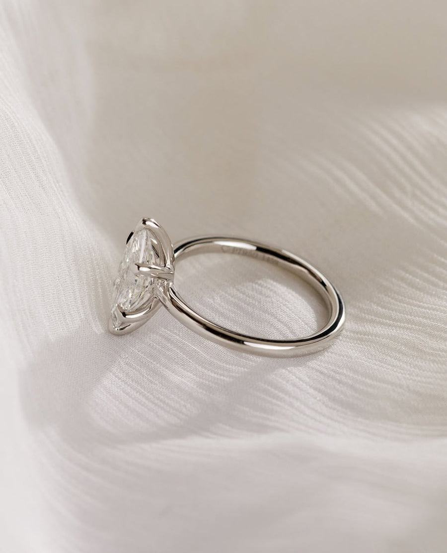 1.0-3.0 CT Marquise⁠  Lab Grown Diamond Solitaire Style Engagement Ring