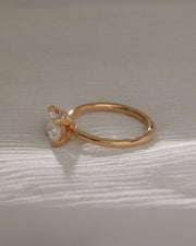 1.65-3.50 CT Princess  Lab Grown Diamond Solitaire Engagement Ring