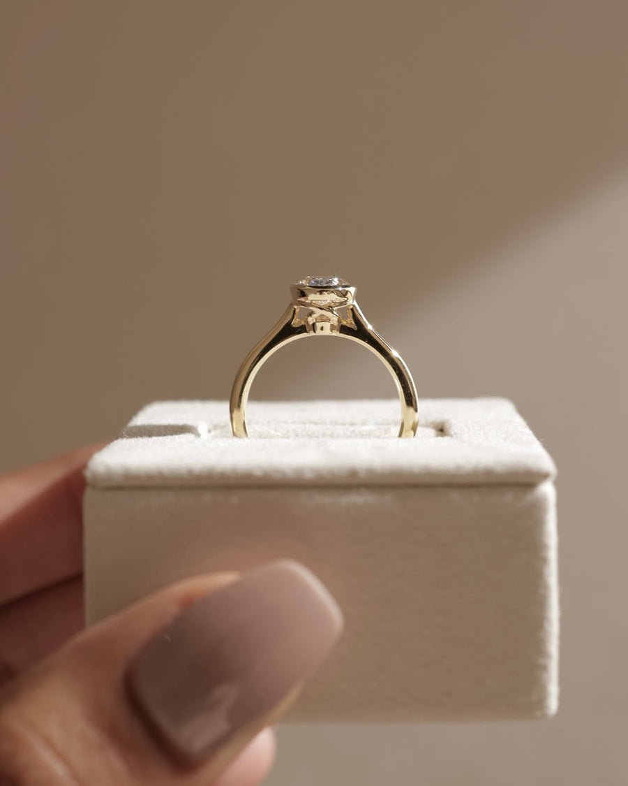 1.53-3.50 CT Oval  Lab Grown Diamond Solitaire Setting Engagement Ring