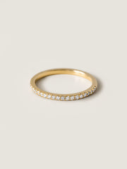 0.25 TCW Round Cut Half-Eternity Wedding Band