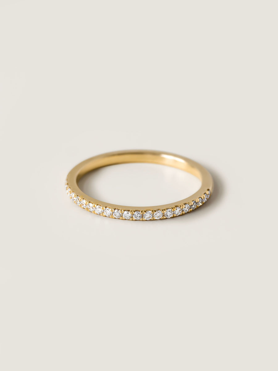 0.25 TCW Round Cut Half-Eternity Wedding Band