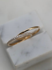 Plain Curved Wedding Band