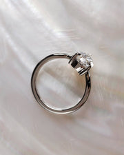 1.0-3.0 CT Pear⁠ Lab Grown Diamond solitaire Style Engagement Ring