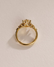 1.0-3.0 CT Round⁠ Lab Grown Diamond Cluster Style Engagement Ring