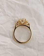 1.0-3.0 CT Round⁠  Lab Grown Diamond Three Stone Style Engagement Ring