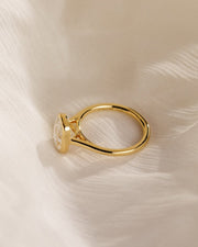 1.52-3.52 CT Elongated Cushion⁠  Lab Grown Diamond Bezel Style Engagement Ring