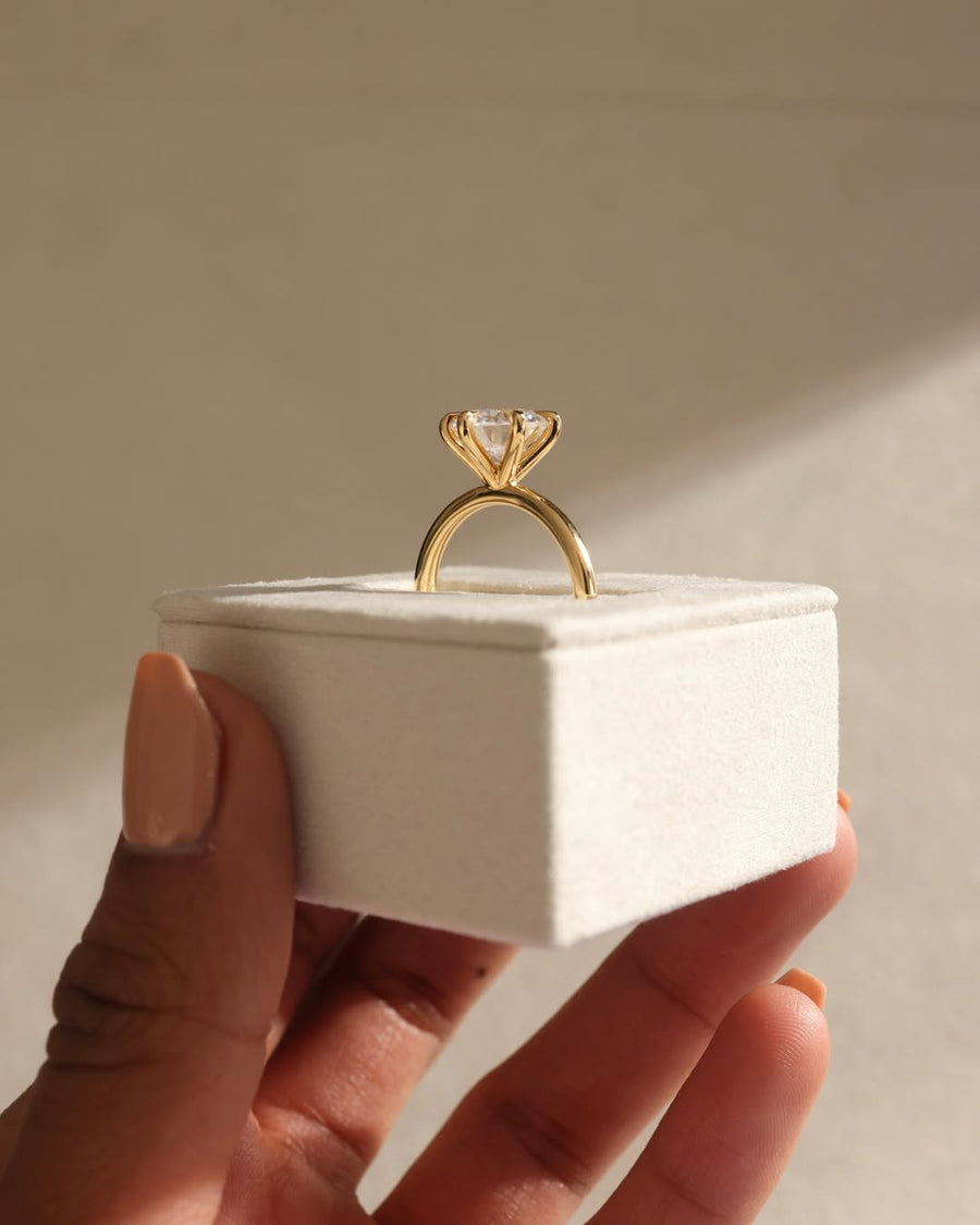 2.6 CT Round F/VS1⁠ ⁠ Lab Grown Diamond solitaire Style Engagement Ring