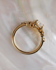 1.50-3.50 CT Elongated Cushion⁠ Lab Grown Diamond cluster Style Engagement Ring