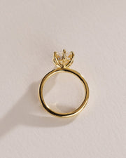 1.0-3.0 CT Hexagon⁠ Lab Grown Diamond Hidden Halo Style Engagement Ring