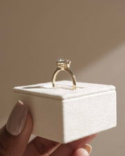 1.53-3.50 CT Oval  Lab Grown Diamond Solitaire Setting Engagement Ring