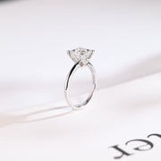 2.0 CT Princess Cut Solitaire Moissanite Engagement Ring