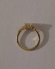 1.5 - 3.5 CT Elongated Cushion  Lab Grown Diamond Cluster Style Engagement Ring