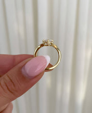 1.0 - 3.0 CT Marquise ⁠⁠ CVD Lab Grown Diamond  Solitaire Style Engagement Ring