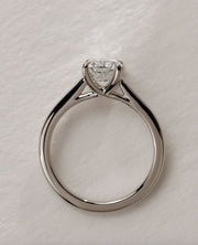 1.70 -3.70 CT Elongated Cushion Lab Grown Diamond Solitaire Style Engagement Ring