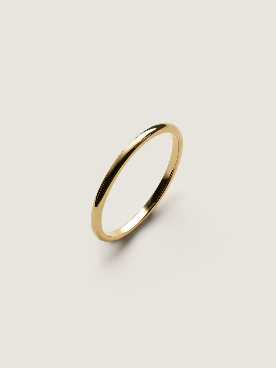 Plain Curved Wedding Band