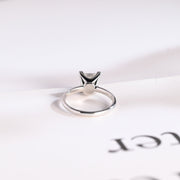 2.0 CT Princess Cut Solitaire Moissanite Engagement Ring