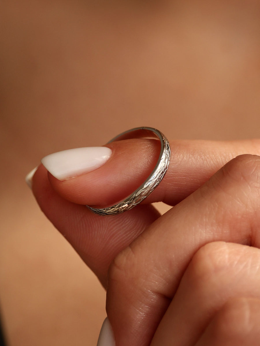 Textured Wedding Band