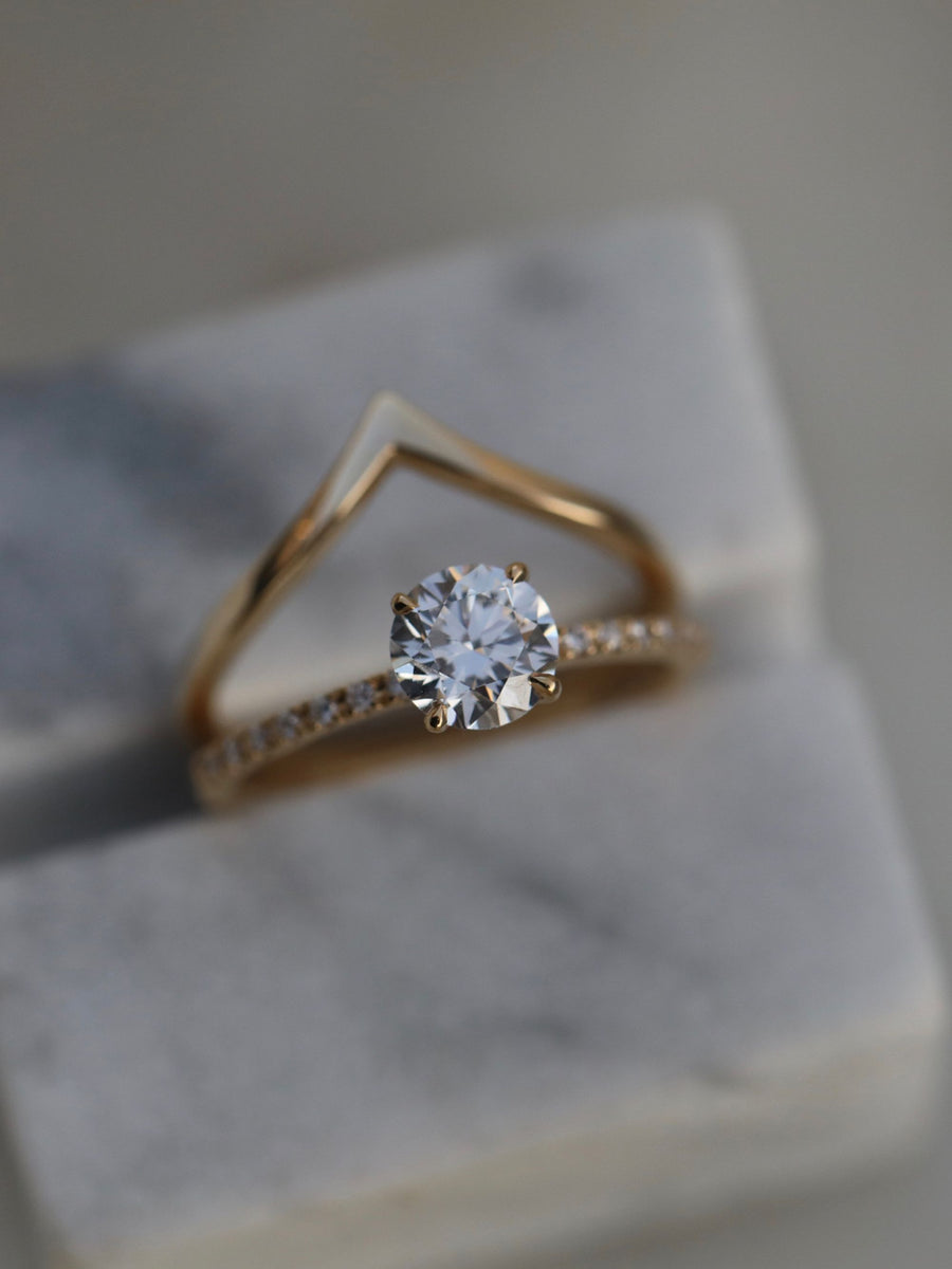 Plain Curved Wedding Band