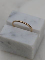 Plain Curved Wedding Band