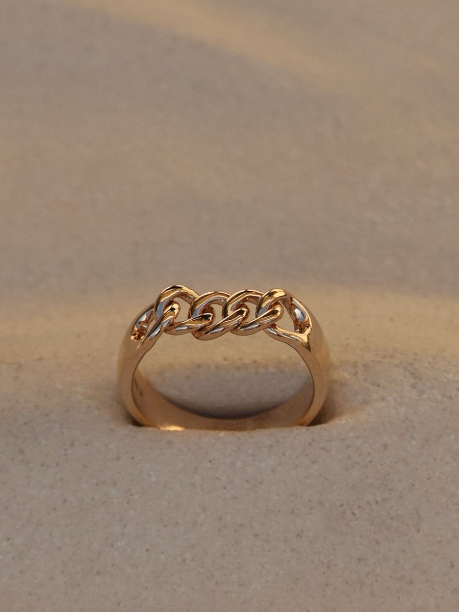 Chain Plain Style Wedding Band