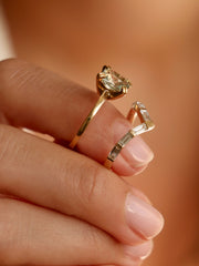 0.30 TCW Baguette Cut curved style Wedding Band