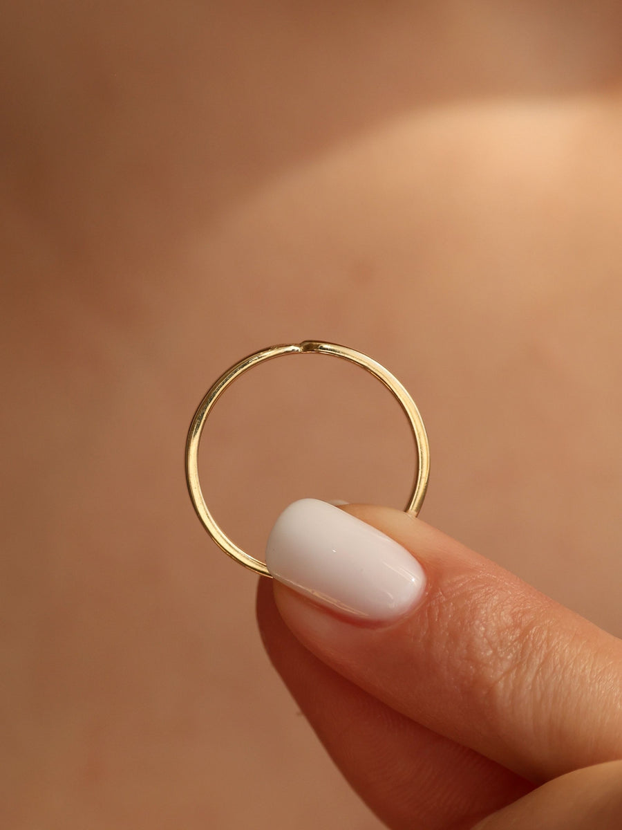 Plain Vintage Style Wedding Band