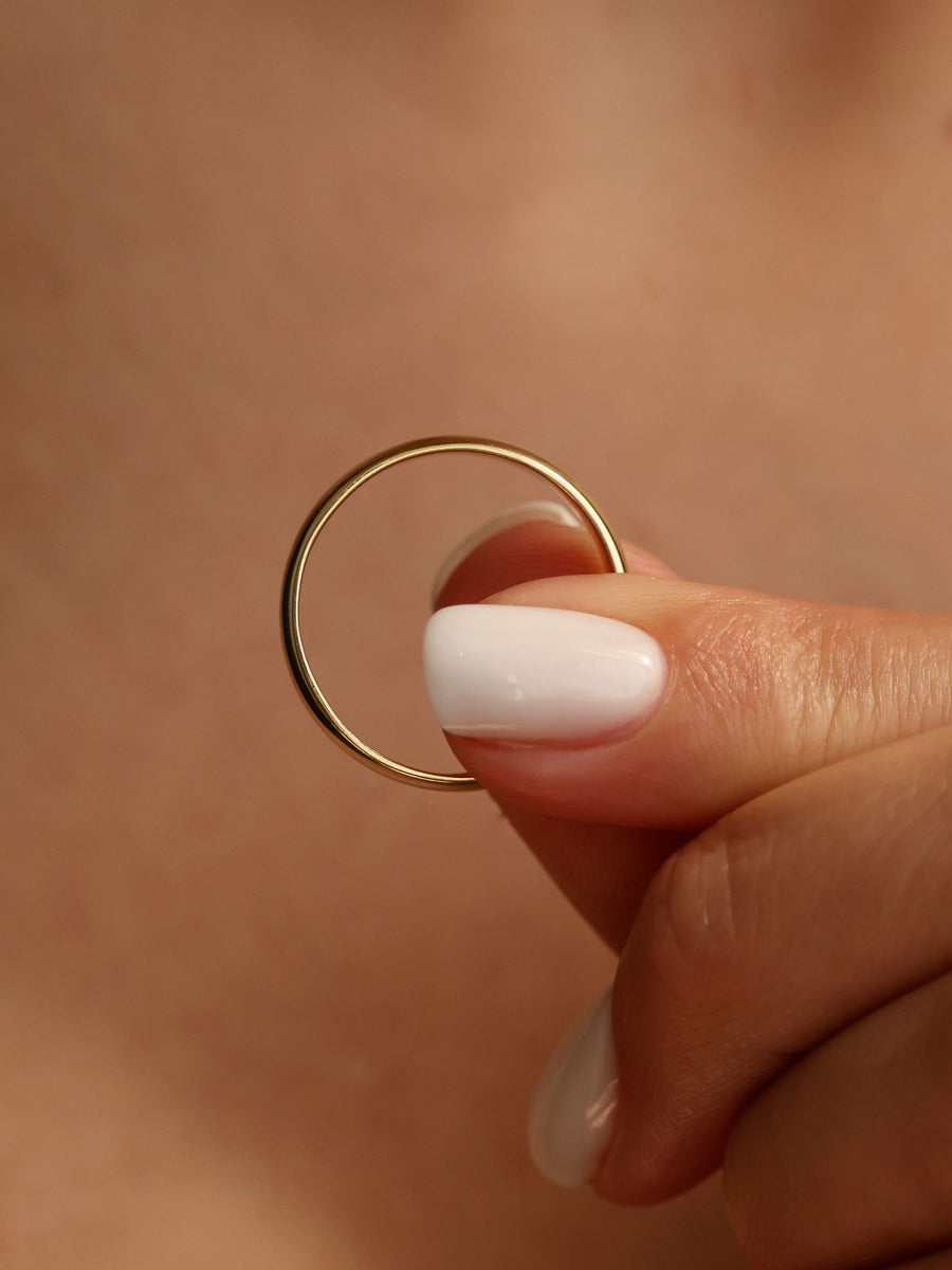 Plain Rounded Wedding Band