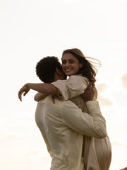 0.55 TCW Round Cut Half-Eternity Wedding Band