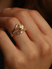 Plain Curved Wedding Band