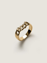 Chain Plain Style Wedding Band